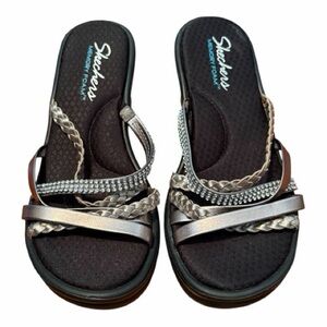 Skechers Women's Rumblers Wild Child Wedge Sandals